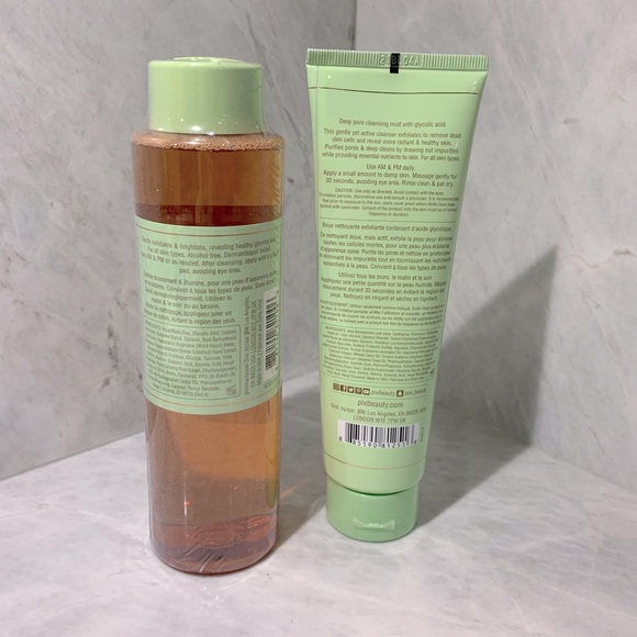 New never used Pixie Glow Toner  + Pixie Glow Mud cleanser - Picture 2 of 10